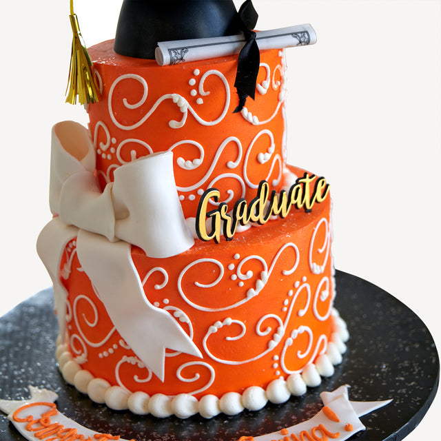 Online Cake Order - Graduation Swirl Cake #59Graduation