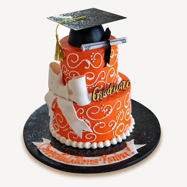 Online Cake Order - Graduation Swirl Cake #59Graduation