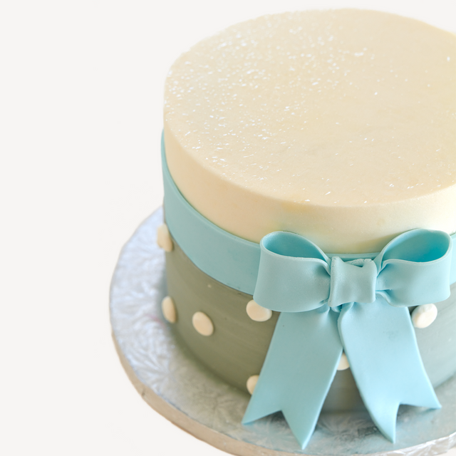 Online Cake Order - Blue Bow #279Baby