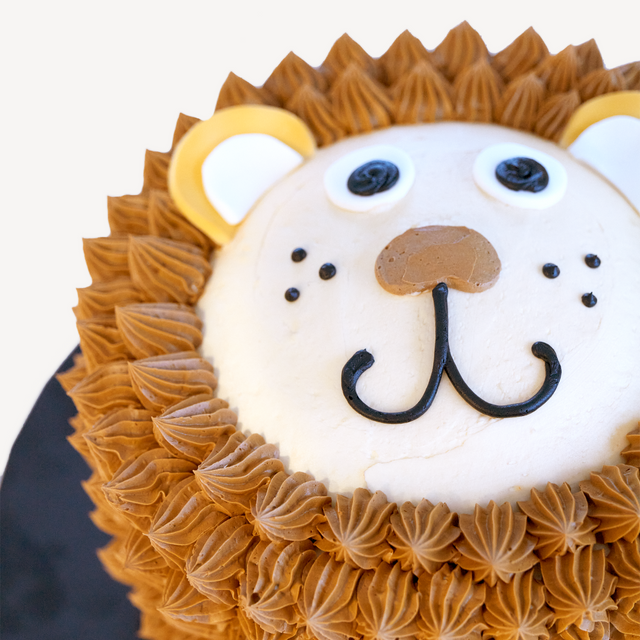 Online Cake Order - Lion Head Cake #152Animals