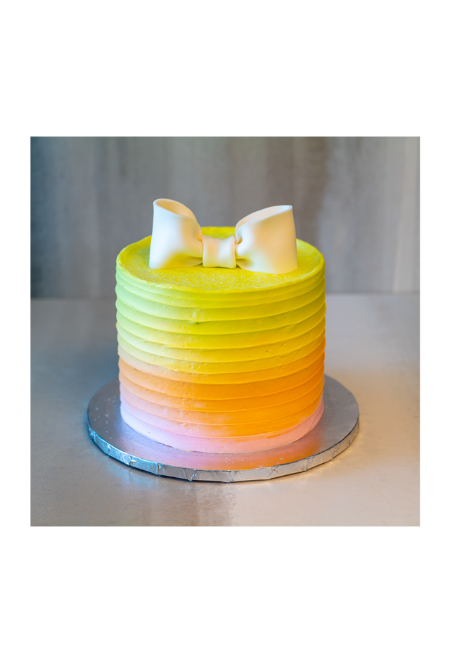 Online Cake Order - Ombre Frosting with White Bow #17Featured ...