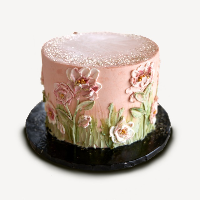 Online Cake Order - Dusty Pink Flowers #5PaletteCake