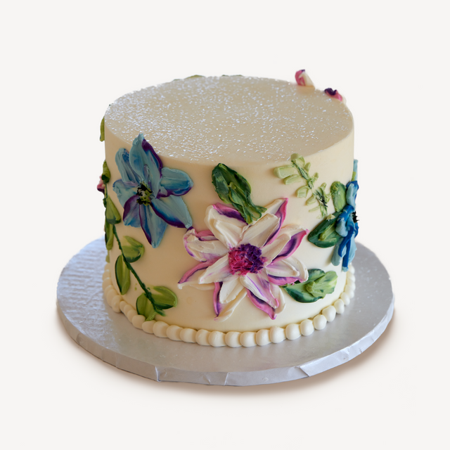 Online Cake Order - Large Flowers #6PaletteCake