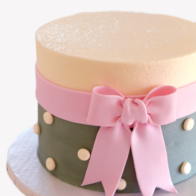 Online Cake Order - Pink Bow #280Baby