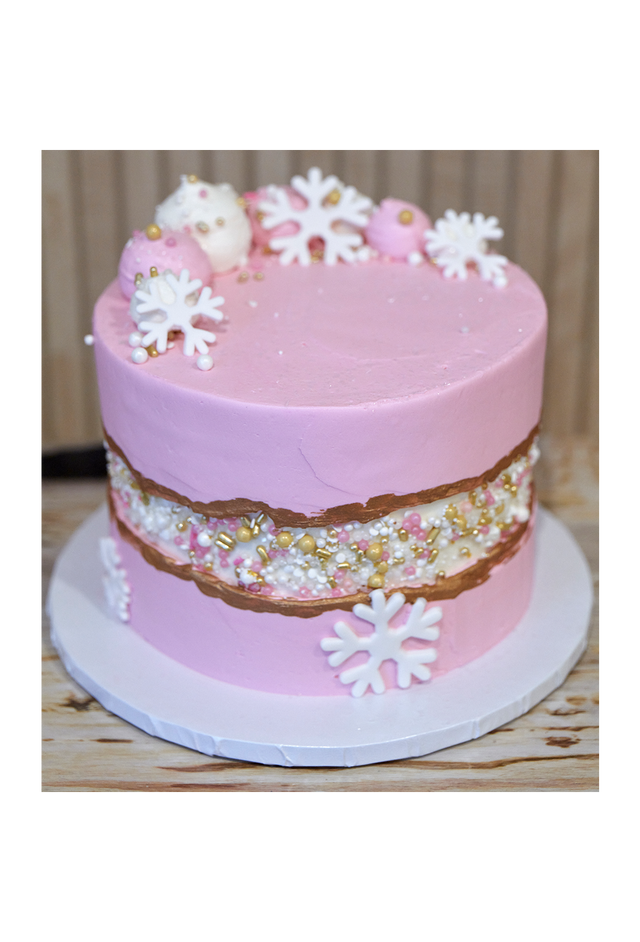 Online Cake Order - Pink Winter #66Featured