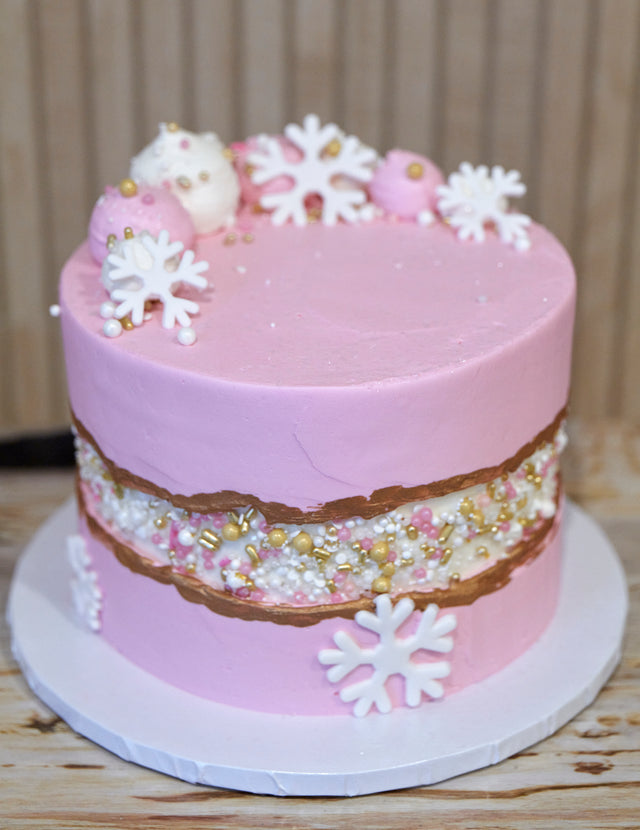 Online Cake Order - Pink Winter #66Featured