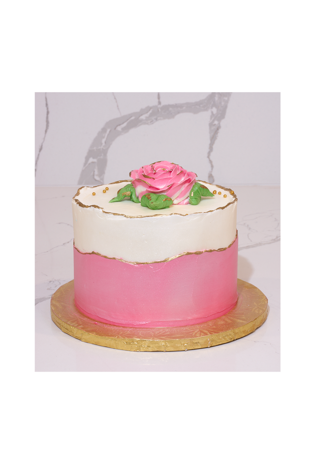 Online Cake Order - Pink and Gold #100Featured