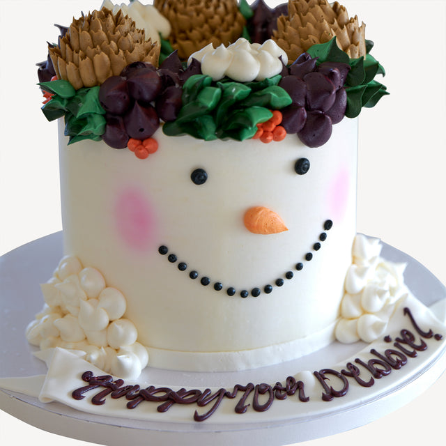 Online Cake Order - Winter Snowman #68Featured
