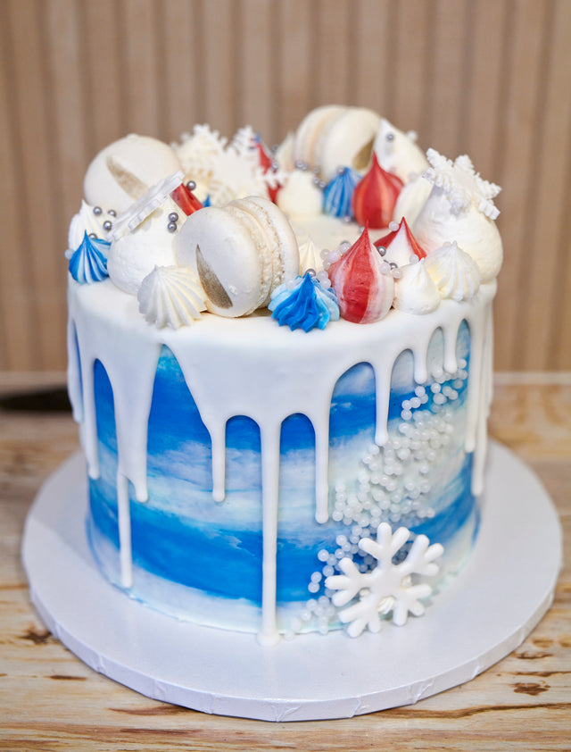 Online Cake Order - Winter Blue #69Featured