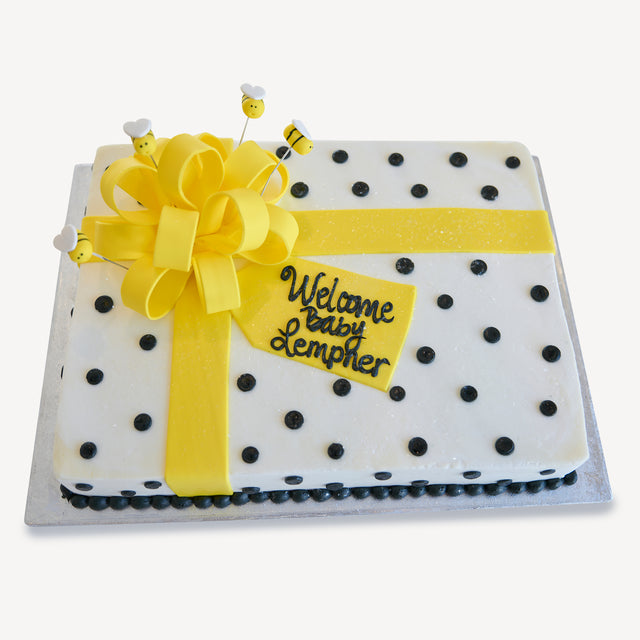 Online Cake Order - Bee Gift Box Cake #310Baby