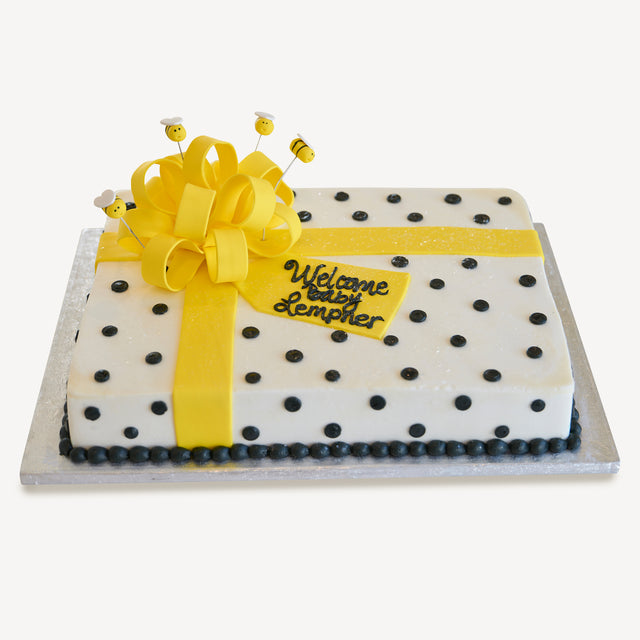 Online Cake Order - Bee Gift Box Cake #310Baby